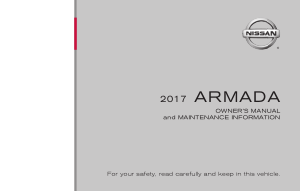 2017 Nissan Armada Owner Manual